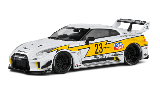 NISSAN GTR R35 LIBERTY WALK N°23 SOLIDO 1/43