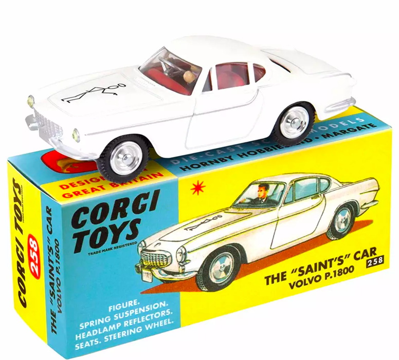 REEDITION : Volvo P 1800 1961 La voiture du Saint (Série TV) - n°258 - corgi 1/43