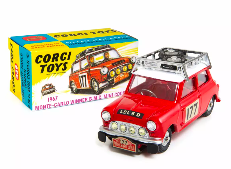 REEDITION : Mini Cooper S Vainqueur du Rallye Monte Carlo 1967 n°339- corgi 1/43