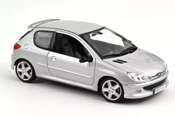 PEUGEOT 206 RC GRISE 2003 NOREV 1/18°