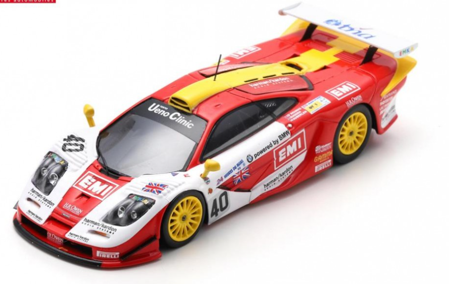 MCLAREN F1 GTR GULF TEAM DAVIDOFF 4TH LM 1998 SPARK 1/43°