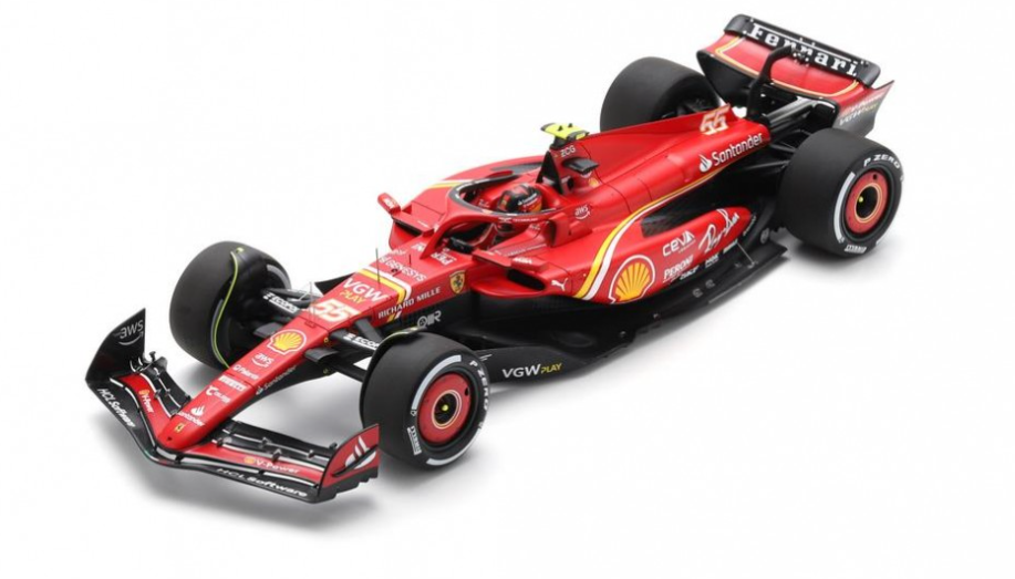 FERRARI Scuderia SF24 N°55 Scuderia Ferrari 3ème GP Bahrain 2024 Carlos Sainz LOOKSMART 1/18