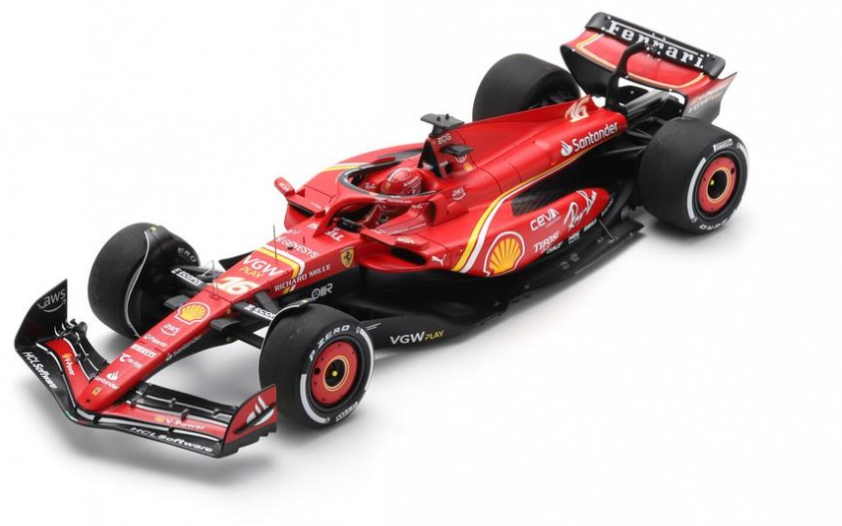 FERRARI Scuderia SF24 N°16 Scuderia Ferrari 3ème GP Arabie Saoudite 2024 Charles Leclerc LOOKSMART1/18