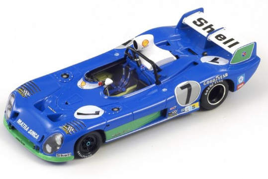 Matra Simca MS 670 B N°7 Winner Le Mans 24h 1974 Spark 1/18°