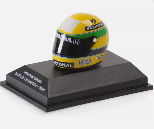 Casque Ayrton Senna World Champion 1990 Minichamps 1/8°