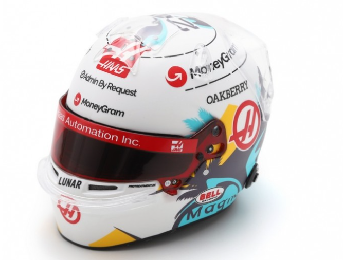 CASQUE F1 KEVIN MAGNUSSEN 2024 SPARK 1/5°