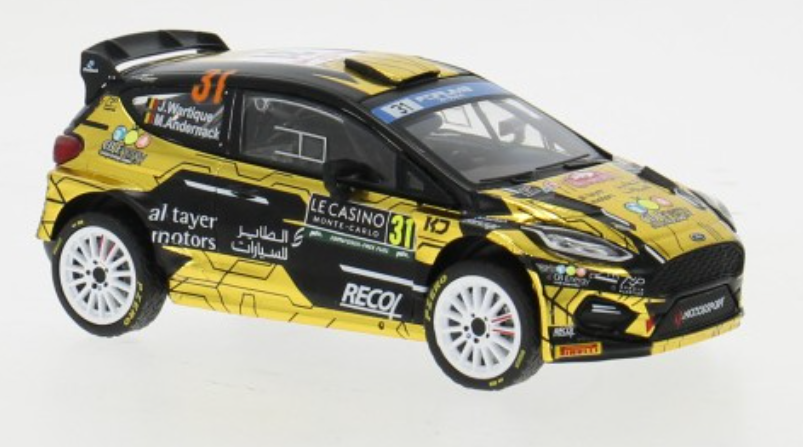 FORD FIESTA RALLY2 N°31 MONTE CARLO 2024 IXO 1/43°