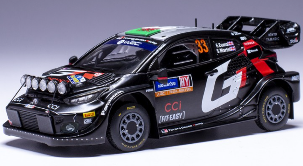 TOYOTA GR YARIS RALLY1 HYBRID N°33 SUEDE 2024 IXO 1/18°