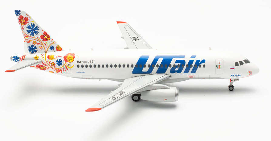 SUKHOI UTAIR EXPRESS SUPERJET 100 HERPA 1/200°