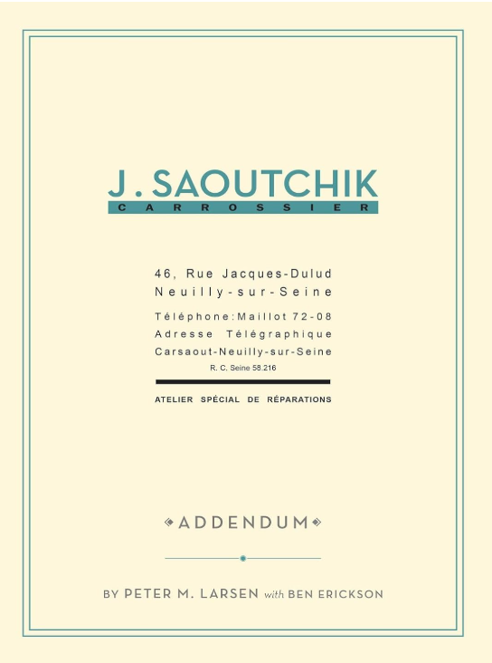 J.SAOUTCHIK CARROSSIER