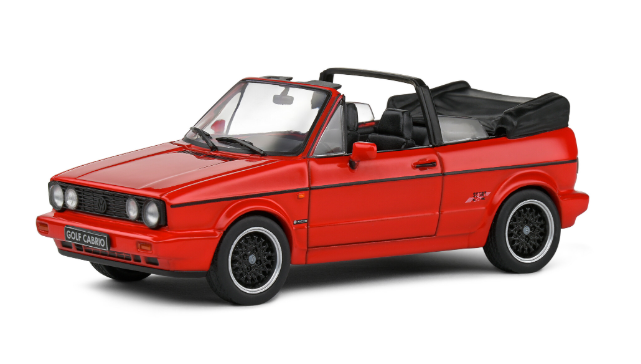 VW GOLF 1 CABRIOLET RED 1984 SOLIDO 1/43°