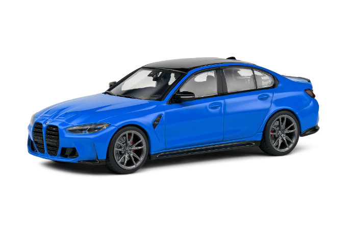 BMW M3 COMPETITION G80 2022 BLEU SOLIDO 1/43°