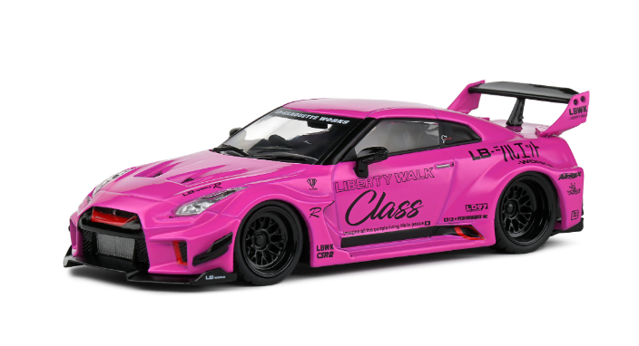 NISSAN GTR LIBERTY WALK ROSE SOLIDO 1/43°