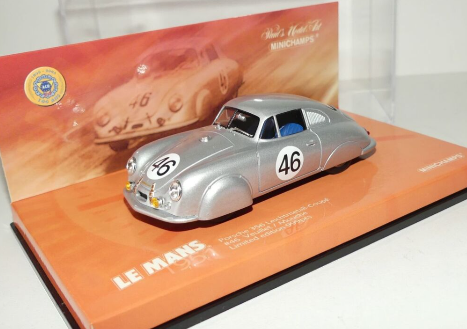 PORSCHE 911 LEICHTMETALL COUPE N°46 MINICHAMPS 1/43°