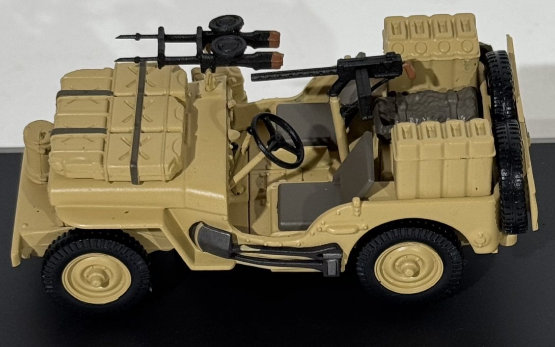 BRITISH SAS 1/4-TOM WILLYS JEEP  MOTORCITY 1/43°