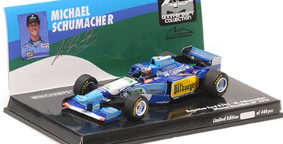 RENAULT F1 BENETTON B195 M.SCHUMACHER WINNER MONACO GP 1995 MINICHAMPS 1/43°