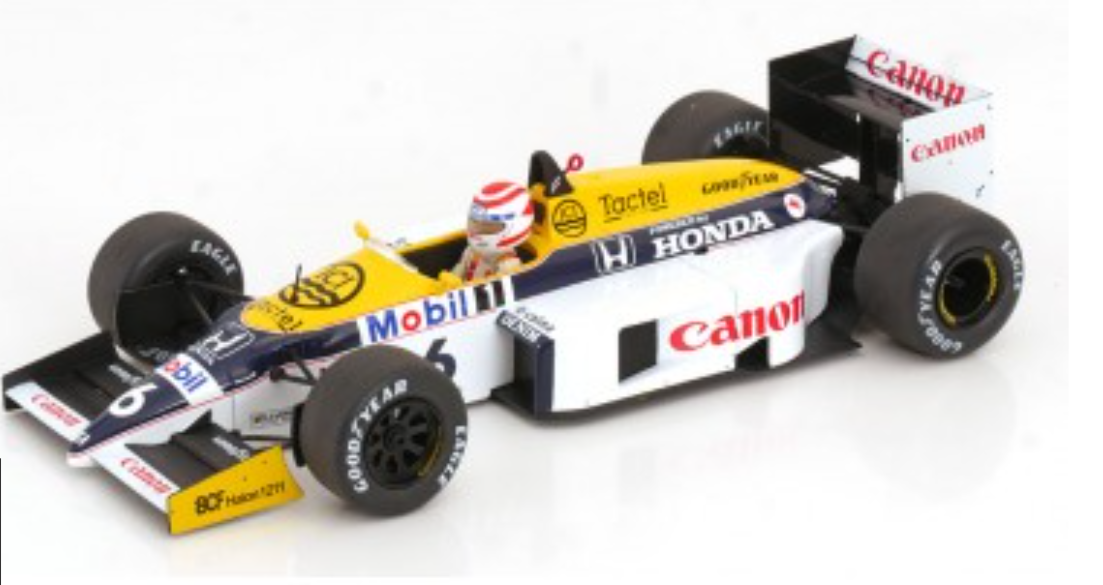 F1 WILLIAMS FW11 N°6 British GP 1986 MODEL CAR 1/18°