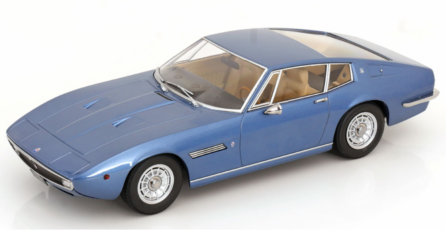 MASERATI GHIBLI COUPE 1969 BLUE KKSCALE 1/18°