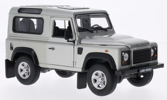 LAND ROVER DEFENDER 2005 SILVER WELLY 1/24°