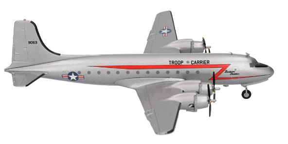 U.S AIR FORCE DOUGLAS C-54 SKYMASTER ROSINENBOMBER HERPA 1/200°