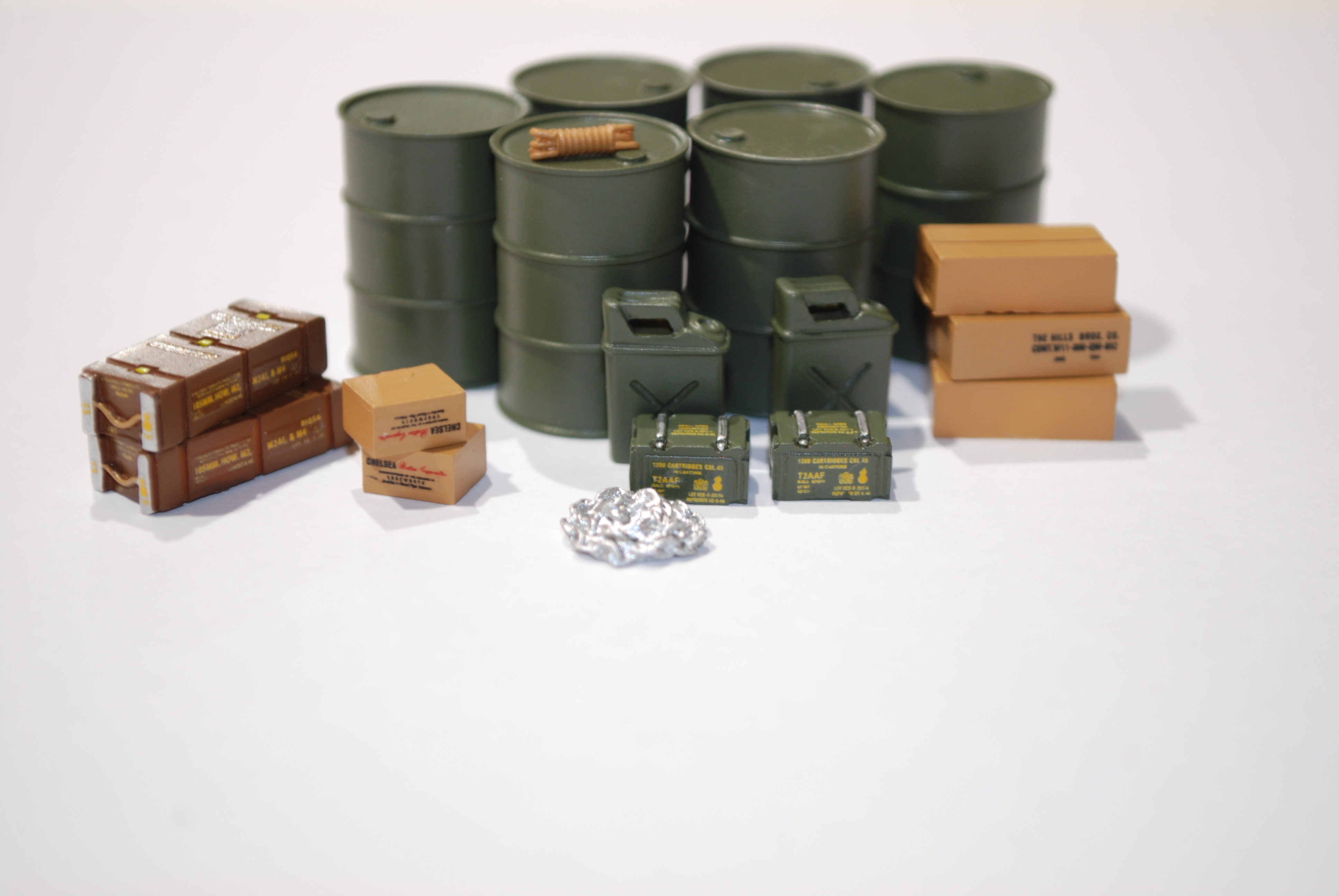 SET D'ACCESSOIRES MILITAIRES WWII N°1 SÉRIE LIMITÉE À 200 PIÈCES - PERFEX 1/43