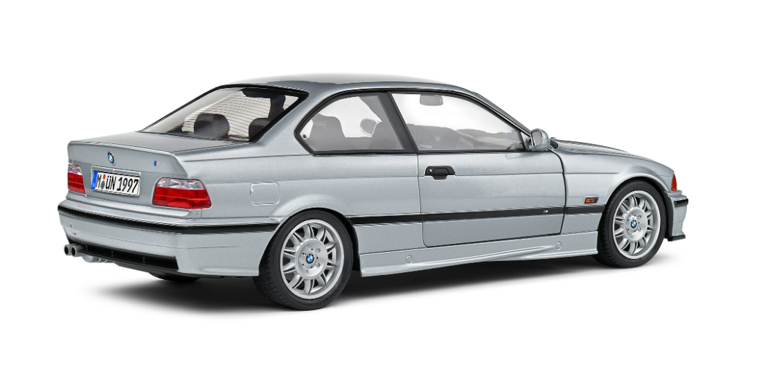 BMW E36 COUPE M3 ARTIC SILVER 1997 SOLIDO 1/18°