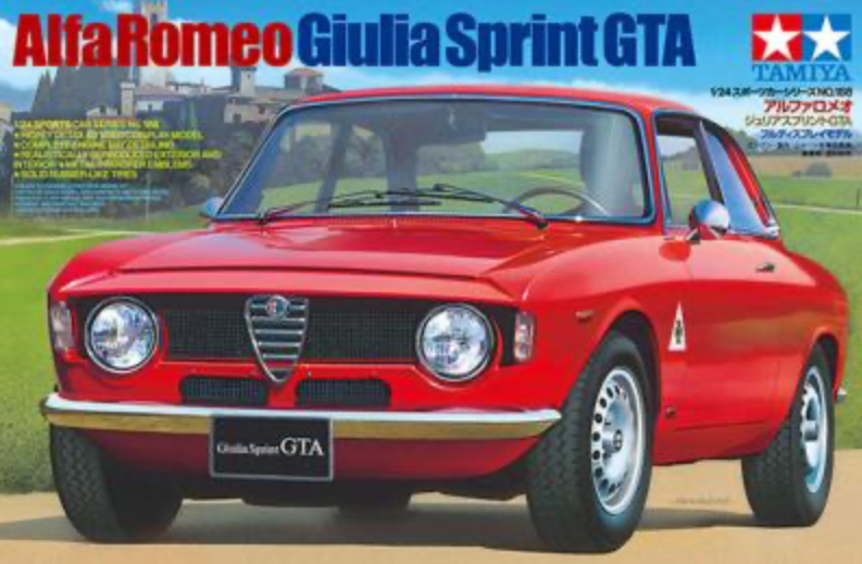 MAQUETTE ALFA ROMÉO GIULIA SPRINT GTA 1/24 sports car rouge TAMIYA