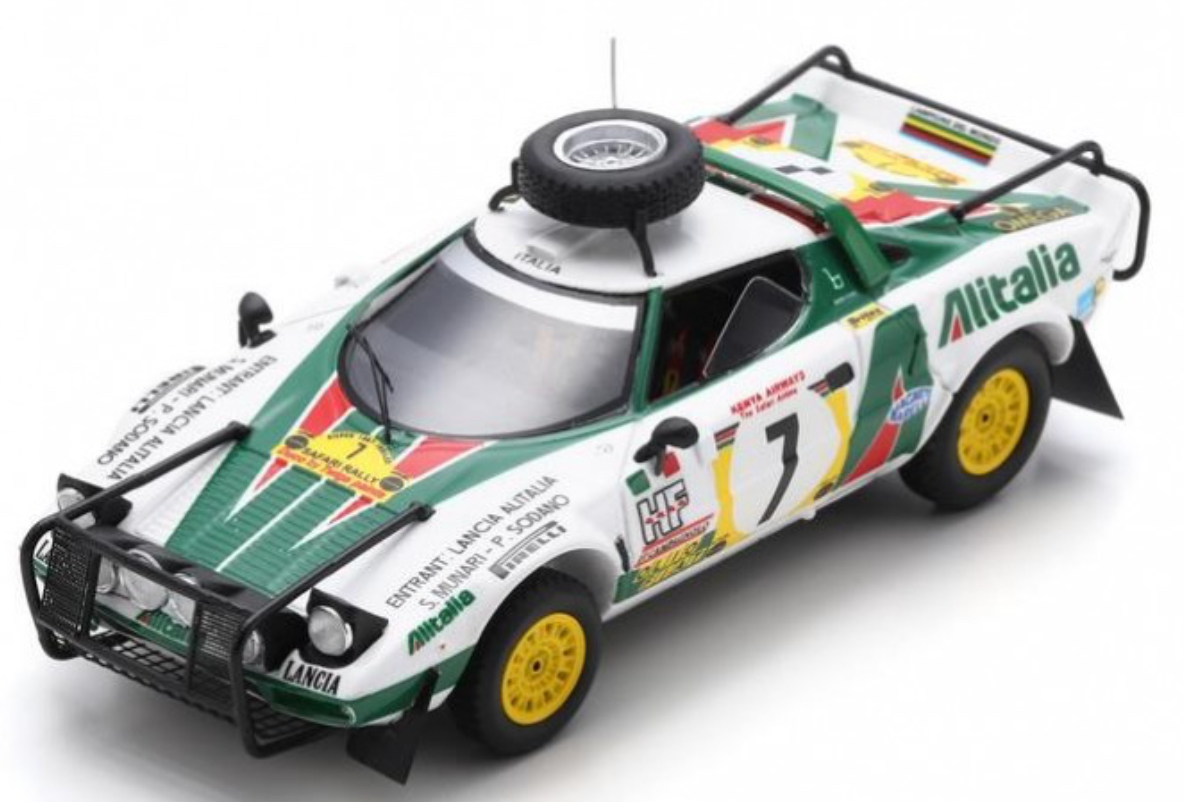 LANCIA STRATOS HF N°17 RALLY SAFARI 1977 SPARK 1/43