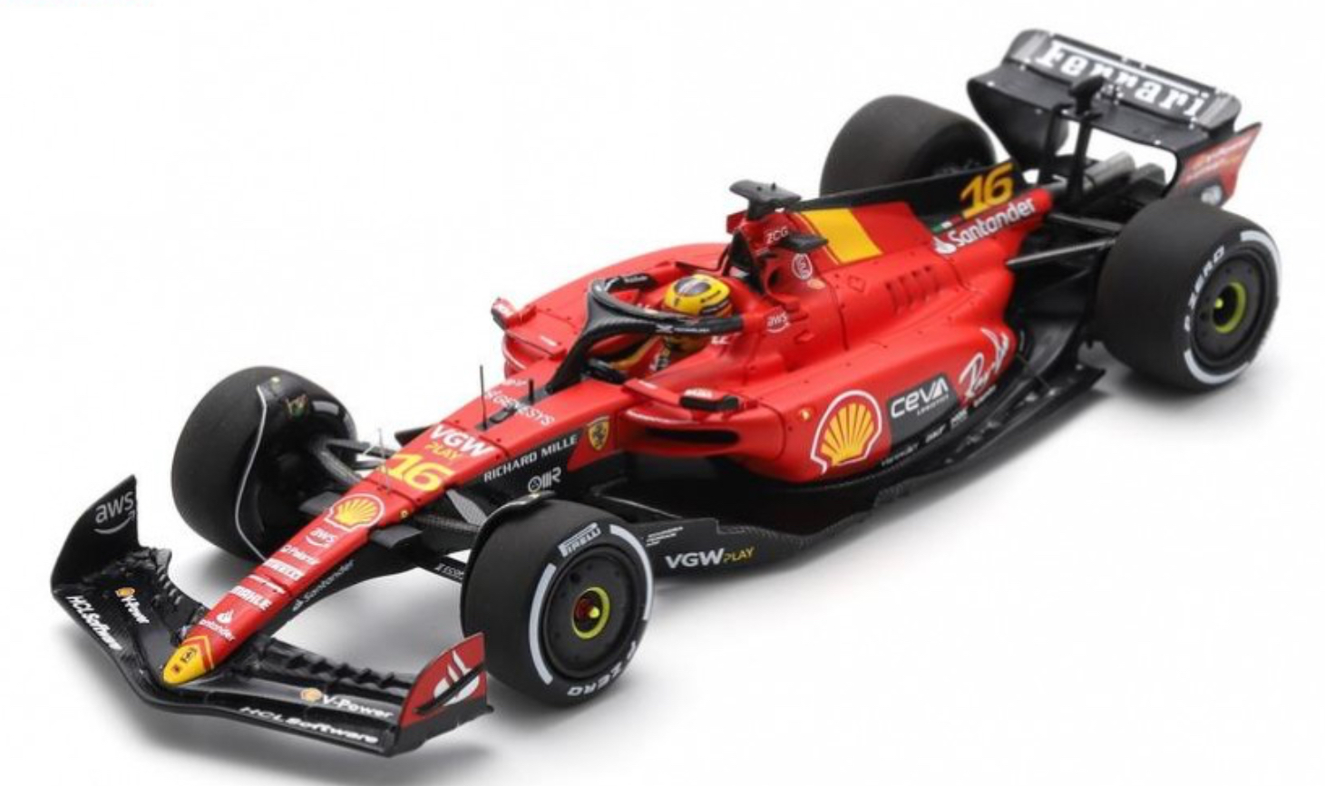 FERRARI SCUDERA SF23 N°16 GP MONZA 2023 SPARK 1/43