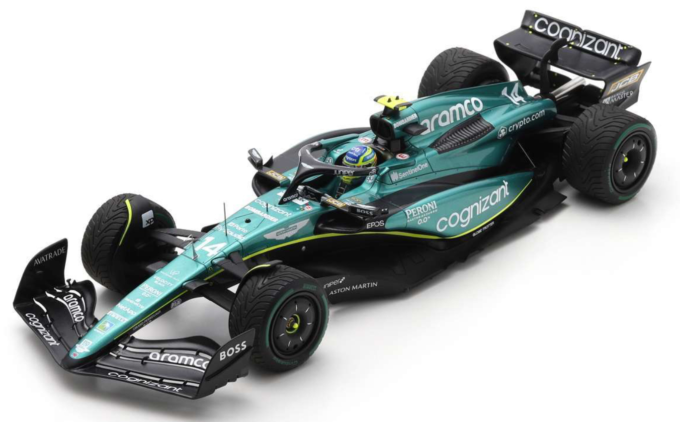 ASTON MARTIN AMR23 N°14 GP MONACO 2023 SPARK 1/18