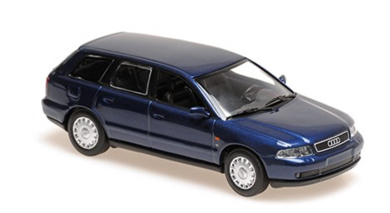 AUDI A4 AVANT 1995 BLEU FONCÉ MINICHAMPS 1/43