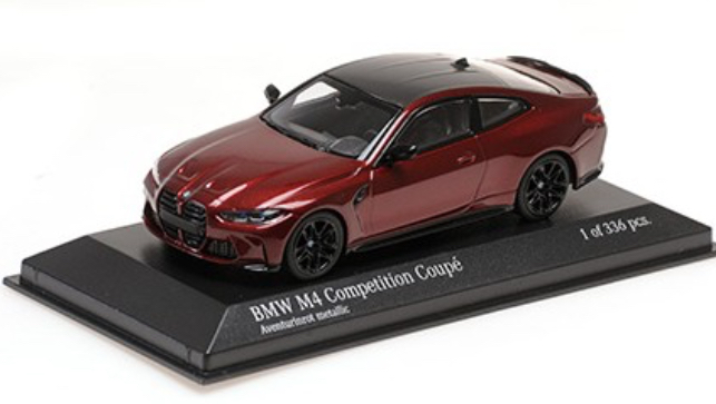 BMW M4 COMPETITION COUPÉ ROUGE 2020 MINICHAMPS 1/43