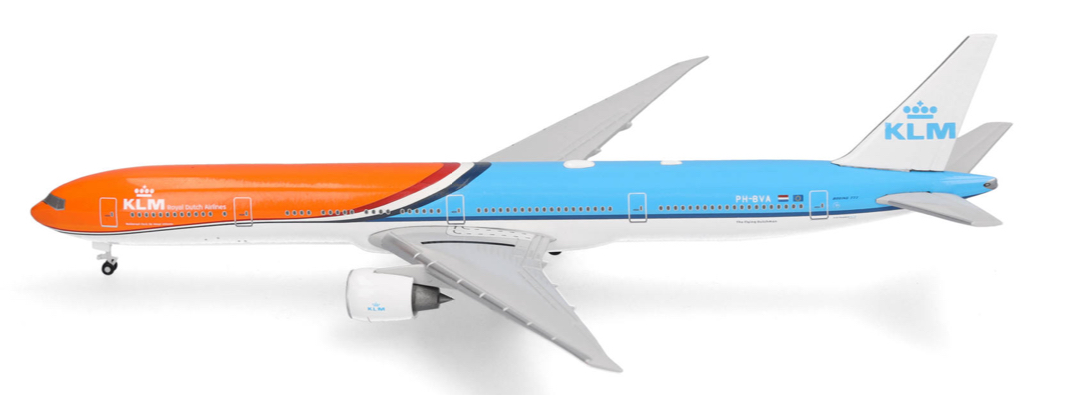 BOEING 777-300ER KLM ORANGE PRIDE HERPA 1/500