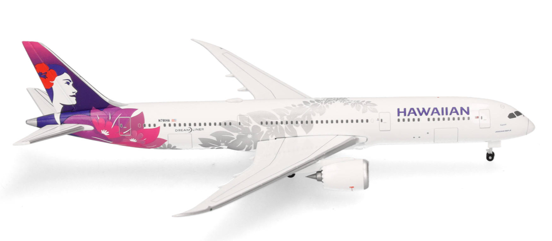 HAWAIIAN AIRLINES BOEING 787-9  HERPA 1/500