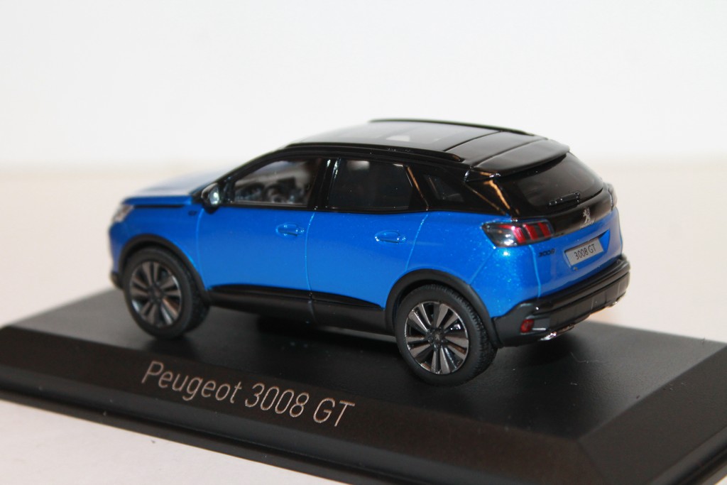 Peugeot 3008 Gt Black Pack 2021 Bleu Vertigo Norev 1 43