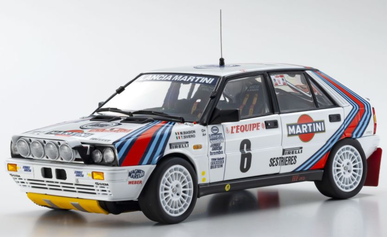 LANCIA DELTA HF 4WD 1987 KYOSHO 1/18°