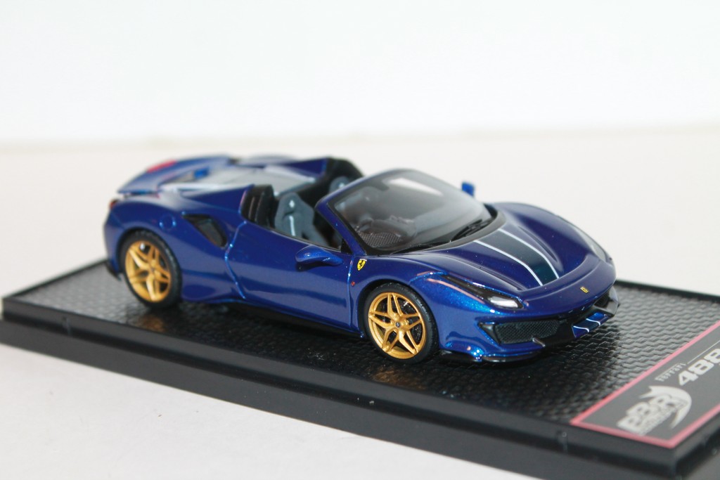 FERRARI 488 PISTA SPIDER BLUE TOUR DE FRANCE BBR 1/43°