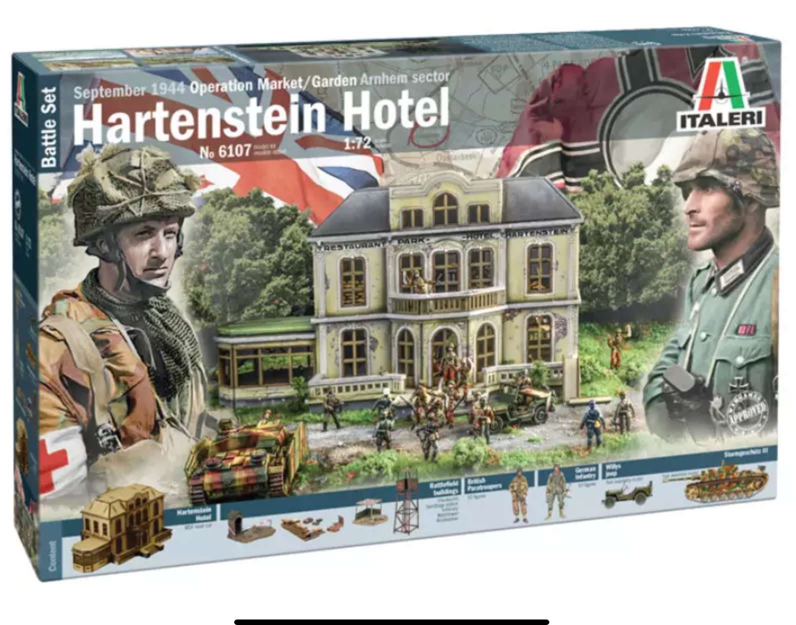 MAQUETTE HARTENSTEIN HOTEL ITALERI 1/72°