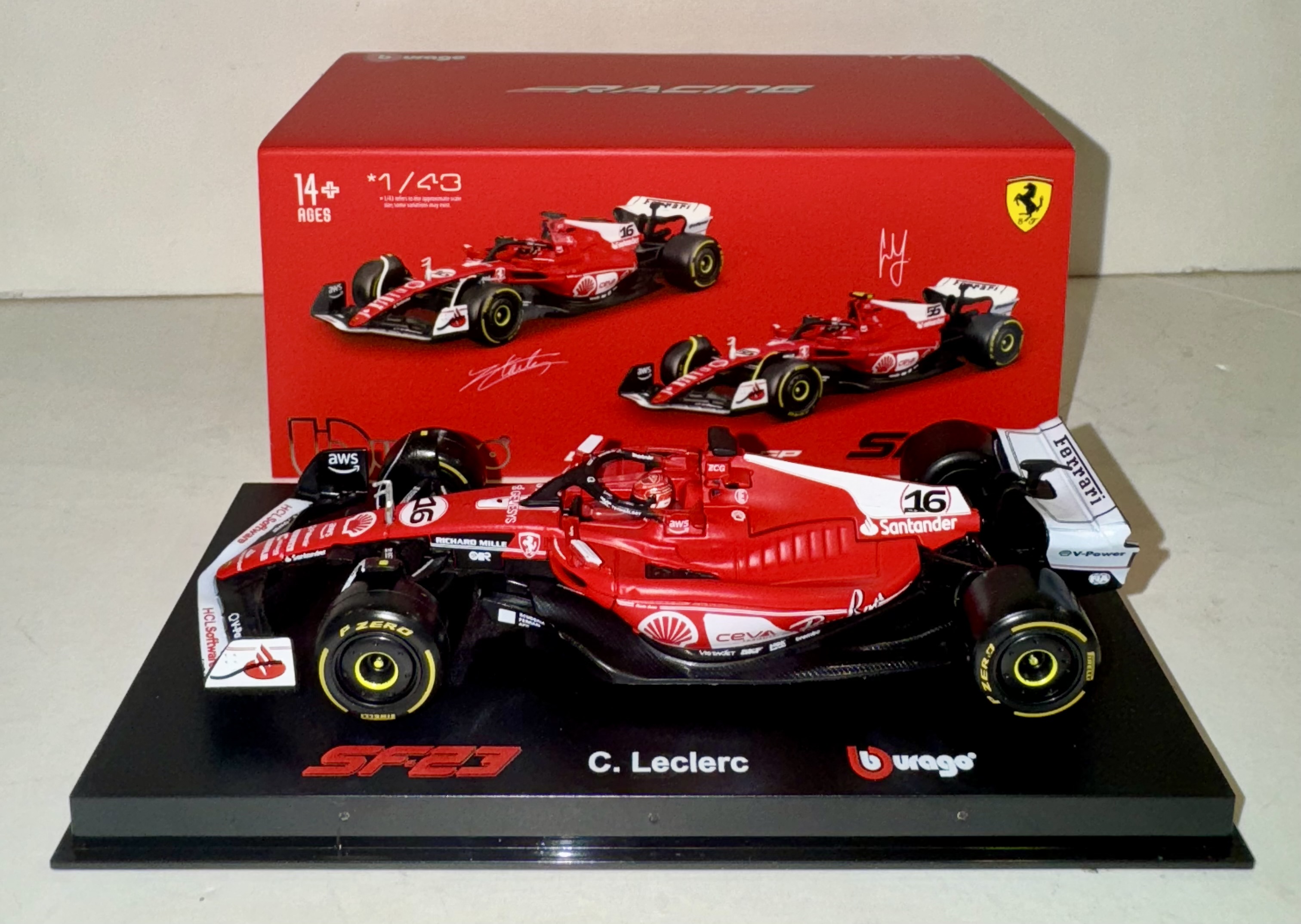 FERRARI F1 SF.23 N°16 BURAGO 1/43°