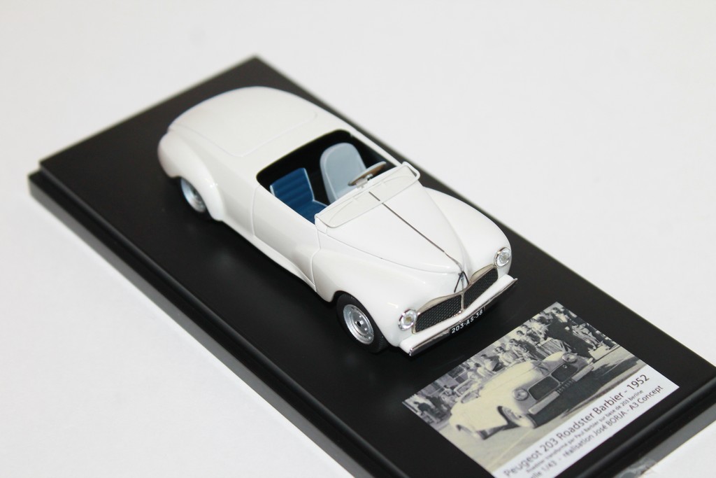 PEUGEOT 203 ROADSTER BARBIER 1952 A3 CONCEPT 1/43°