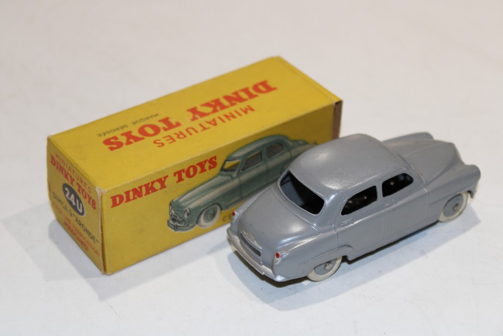 SIMCA 9 ARONDE GRIS 1951 DINKY TOYS 1/43°