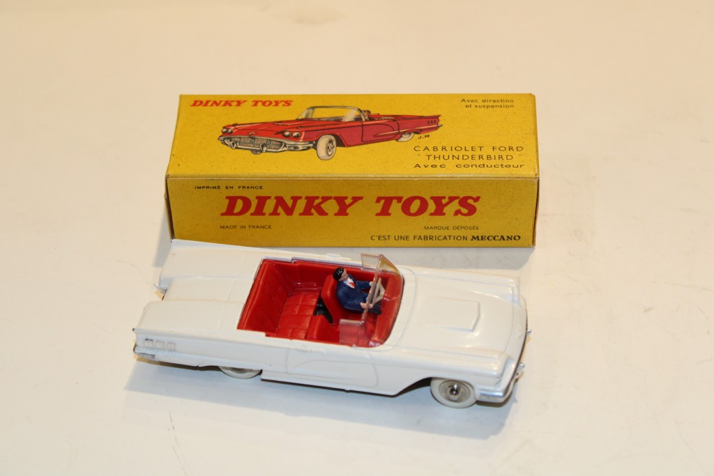 FORD THUNDERBIRD CABRIOLET BLANC 1955 DINKY TOYS 1/43°