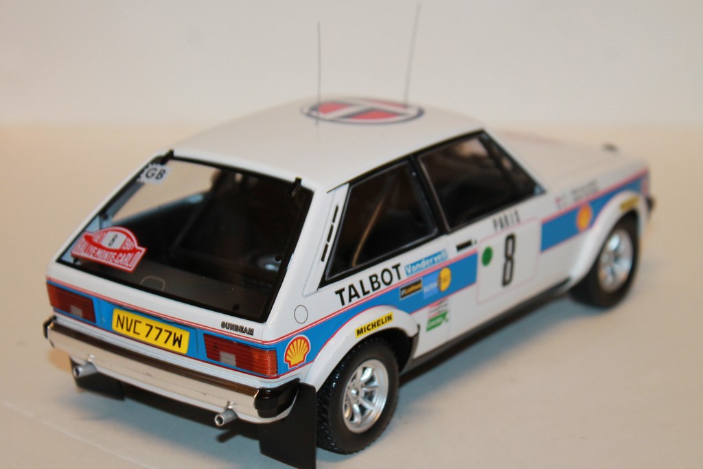 TALBOT SUNBEAM LOTUS #8 H.TOIVONEN-F.GALLAGHER RALLYE MONTE-CARLO 1981 IXO 1/18°