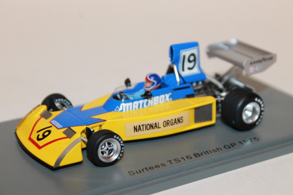 SURTEES TS16 BRITISH GP DAVE MORGAN 1975 SPARK 1/43°