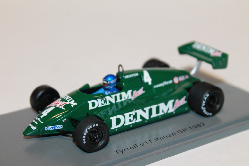 TYRRELL 011 ITALIAN GP 1982 BRIAN HENTON SPARK 1/43°