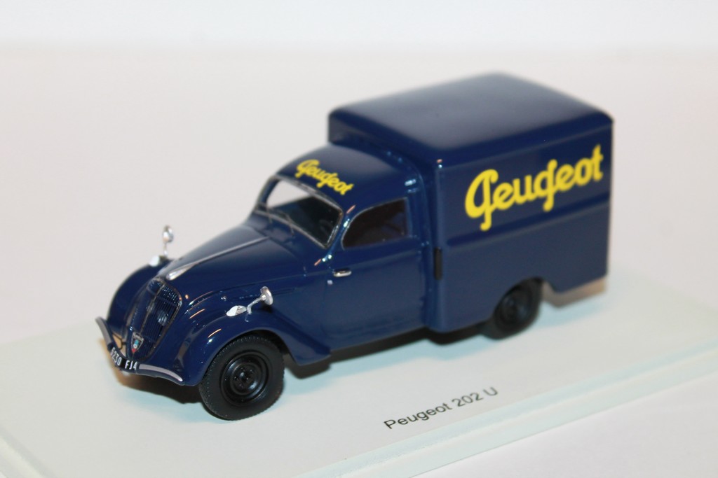 PEUGEOT 202 U BLUE SPARK 1/43°