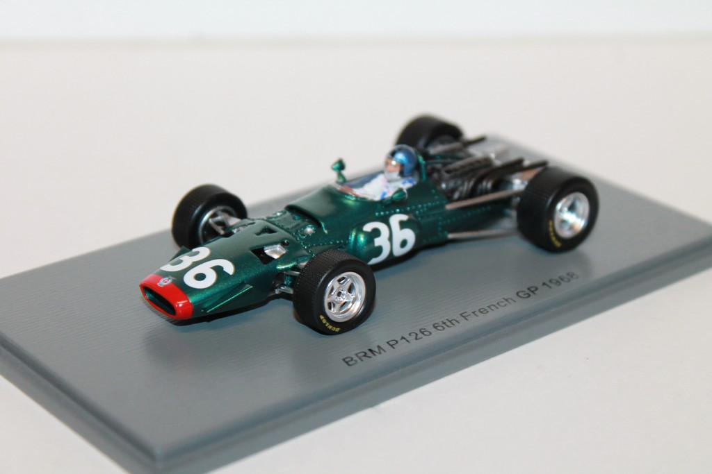 BRM P126 N°36 6E GP FRENCH 1968 SPARK 1/43°