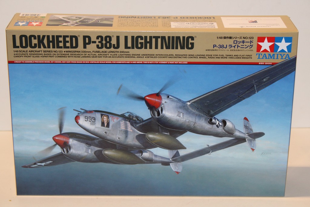 LOCKHEED P-38J LIGHTNING TAMIYA 1/48°