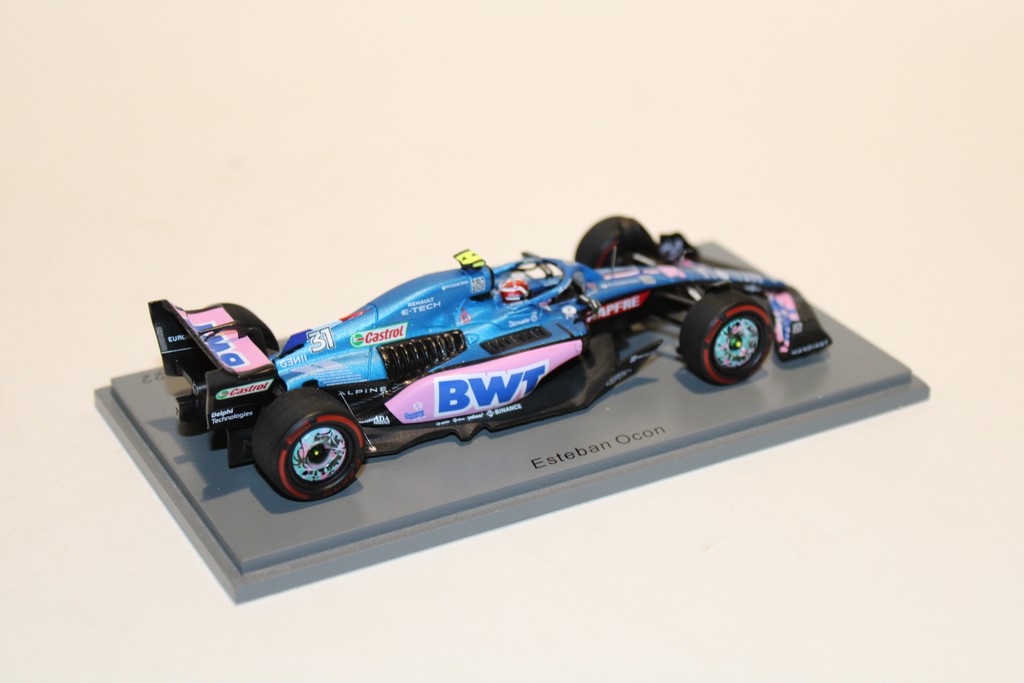 ALPINE A522 BWT ALPINE F1 TEAM FREE PRACTICE MIAMI GP 2022 ESTEBAN OCON SPARK 1/43°