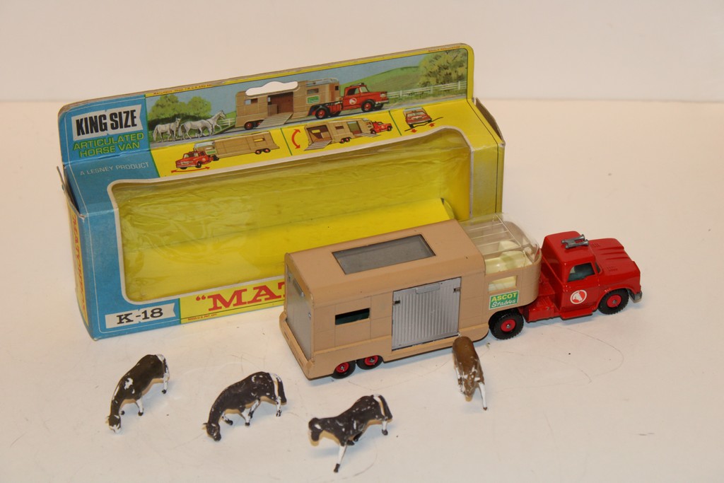 ARTICULATED HORSE MAN VAN 1965 MATCHBOX 1/50°